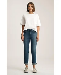 Mavi Jeans Women's Kathleen Mid Rise Boyfriend Jeans