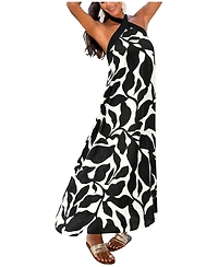 Cupshe Women's Shore Glow Tropical Maxi Beach Dress