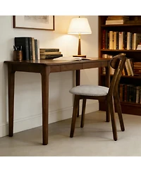 Rainsken Modern Dining Chairs Set of 4, Adjustable Foot Pads, Stable Reinforced Design, with Curved Backrest,for Dining Room, Study, Cafe