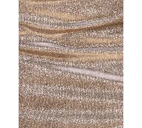 Xscape Petite Glitter Metallic Asymmetrical Sheath Ball Gown