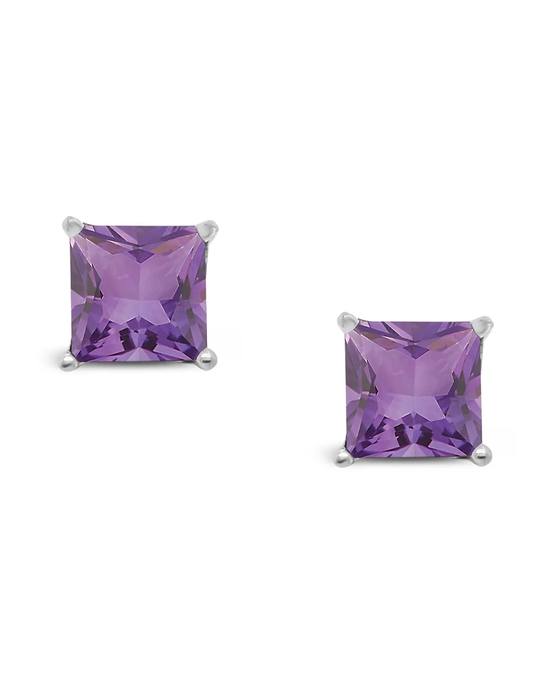Blue Topaz (2-7/8 ct. t.w.) Stud Earrings Sterling Silver. Also Available Amethyst (2-1/6