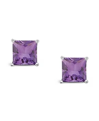 Blue Topaz (2-7/8 ct. t.w.) Stud Earrings Sterling Silver. Also Available Amethyst (2-1/6