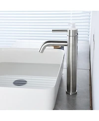 Midola Single Hole Single Handle Bathroom Sink Faucet, Modern Design, Easy to Install, Available in Brushed Nickel