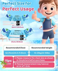 Aofar Swim Vest Kids Pool Floaties Safety Jacket Water Wing Arm Float