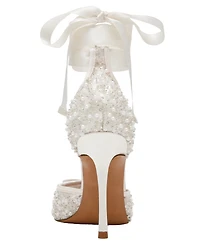 Steve Madden Women's Larina-r Lace-Up High-Heel Ballet Pumps