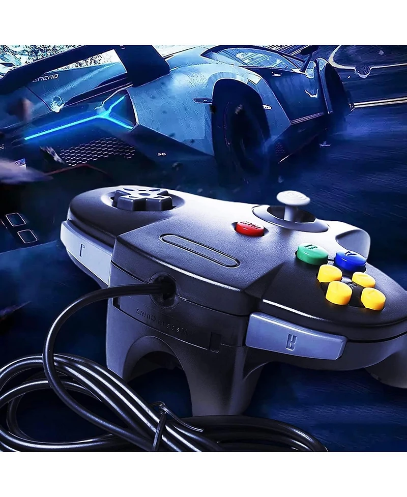 ECHTPeak Classic Retro N64 Controller, Wired Joystick Replacement Gamepad Controller for System Video Games Console