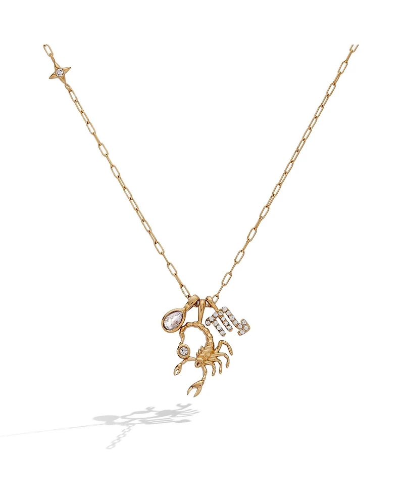 Alex and Ani Scorpio Zodiac Charm Cluster Necklace
