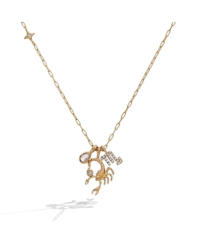 Alex and Ani Scorpio Zodiac Charm Cluster Necklace