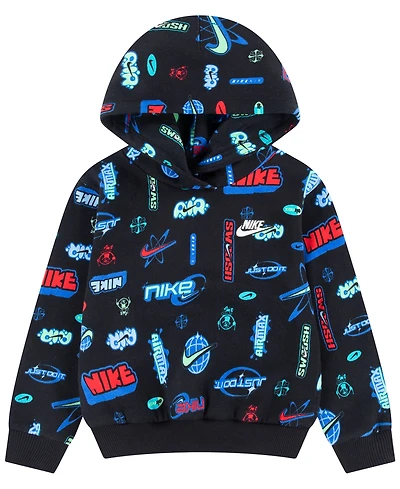 Nike Toddler Boys' 2T-4T Logo Printed Pullover Hoodie