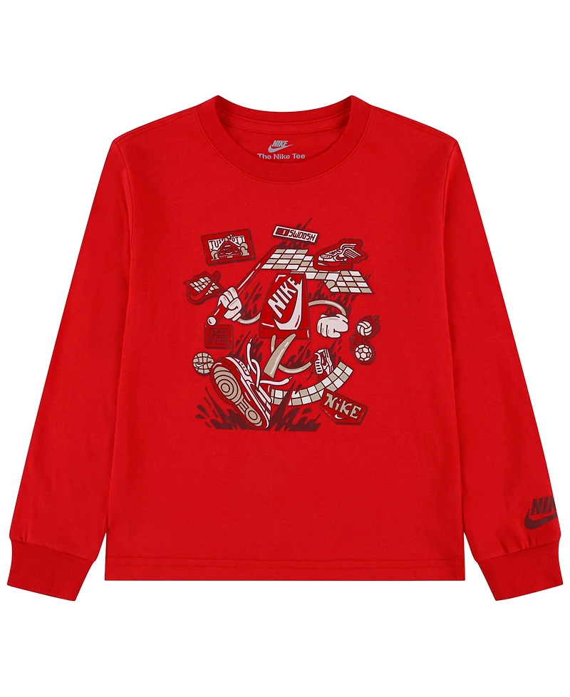 Nike Boys' 4-7 Boxy Long-Sleeve T-Shirt