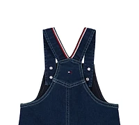 Tommy Hilfiger Baby Boys' Denim Overalls and Long-Sleeve Bodysuit, 2-Piece Set