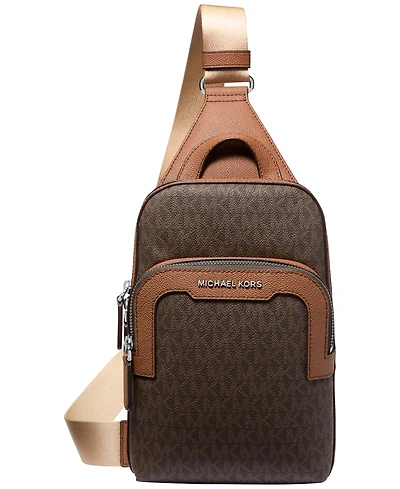 Michael Kors Men's Hudson Signature Logo Sling Bag