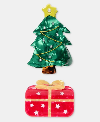 Holiday Lane Holiday Claw Hair Clips, Set of Two, Macy's Exclusive