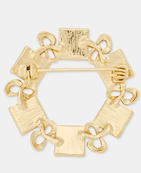 Holiday Lane Present Wreath Pin, Macy's Exclusive