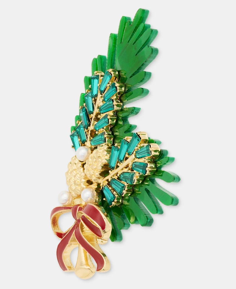 Holiday Lane Christmas Pine Branch Pin, Macy's Exclusive