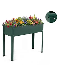 Gouun Elevated Metal Raised Garden Bed with Legs