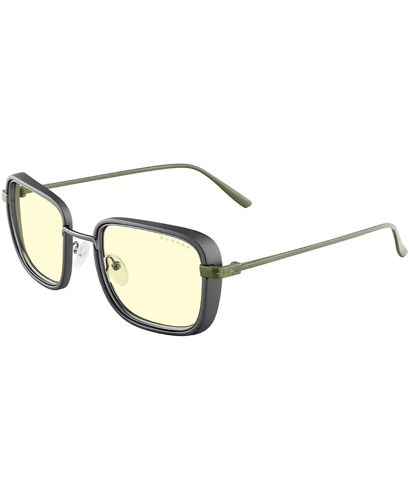 Gunnar Optiks Fallout Vault 33 Gunmetal and Olive Frame Amber Tint Glasses