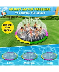 Aofar Splash Pad Water Sprinkler Pool Outdoor Family Fun