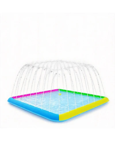 Aofar Splash Pad Square Dog Pool Sprinkler Non-slip Outdoor Pet Summer