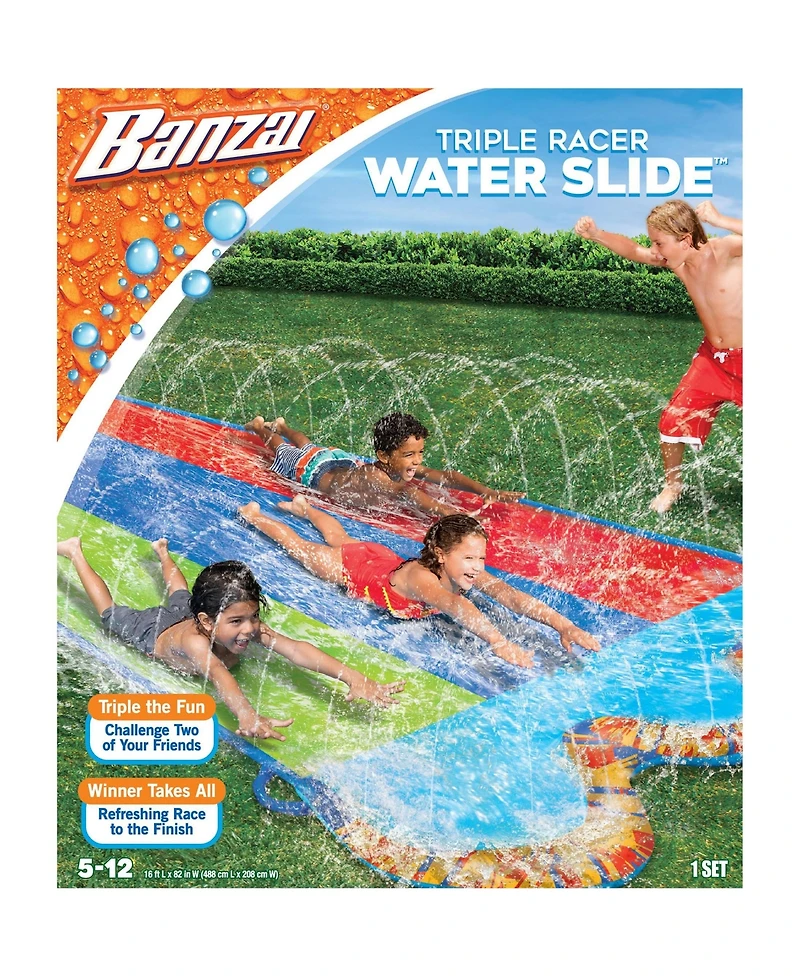 Aofar Triple R Water Slide Inflatable Outdoor Yard Splash