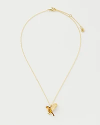 Fable England Flying Robin Enamel Necklace