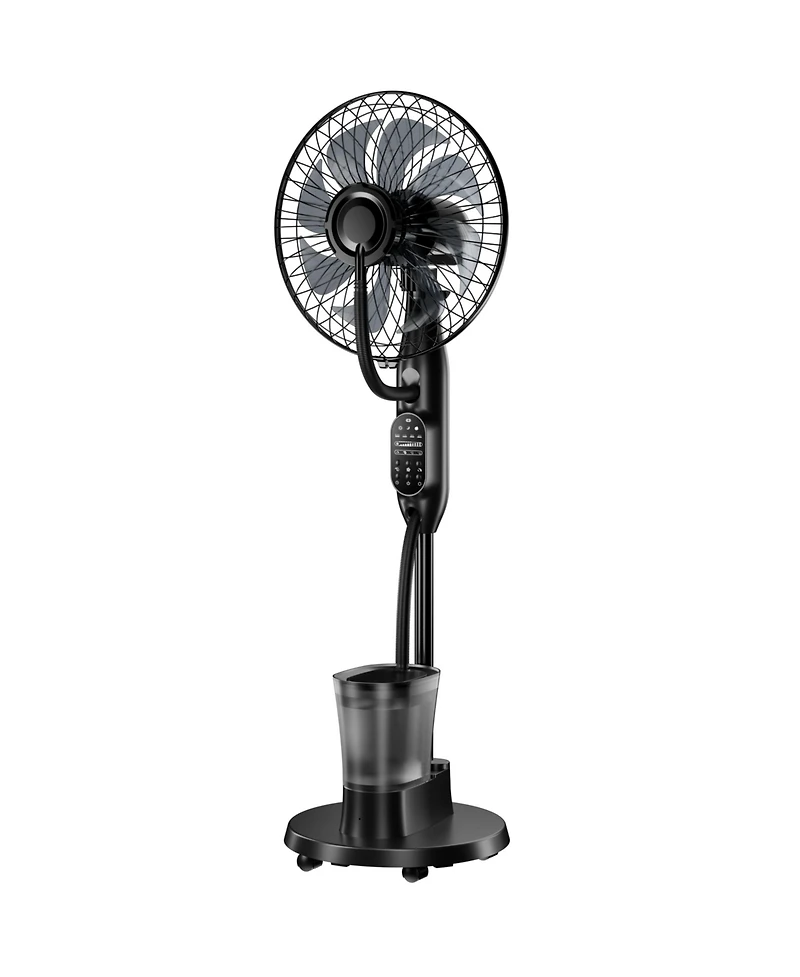 Cowin Mist Fan for Bedroom Misting Fan Oscillating Standing Fan Quiet Floor Fan Pedestal Fan for Room 9 Speeds 3 modes 7H Timer