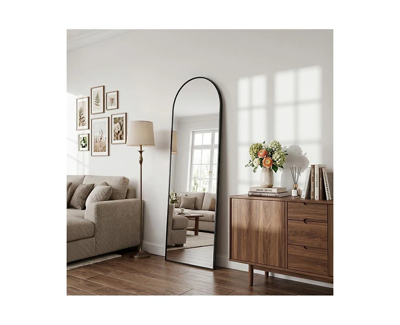 Antok Full Length Mirror, 59"x16" Floor Mirror for Bedroom, Hanging Mounted Living Room Cloakroom