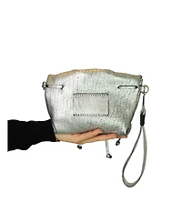 Carlos Falchi Mini Butterfly Lambskin Leather Bag
