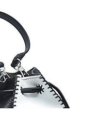 Carlos Falchi Mini Bucket Leather Pouch Bag