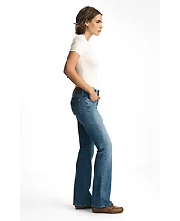 Mavi Jeans Women's Vicky Mid Rise Bootcut Blue Brushed Flex