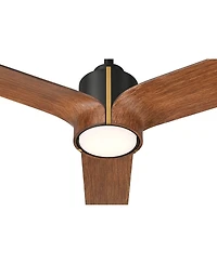 Casa Vieja 60 inch Aero and Koa Led Ceiling Fan with Remote