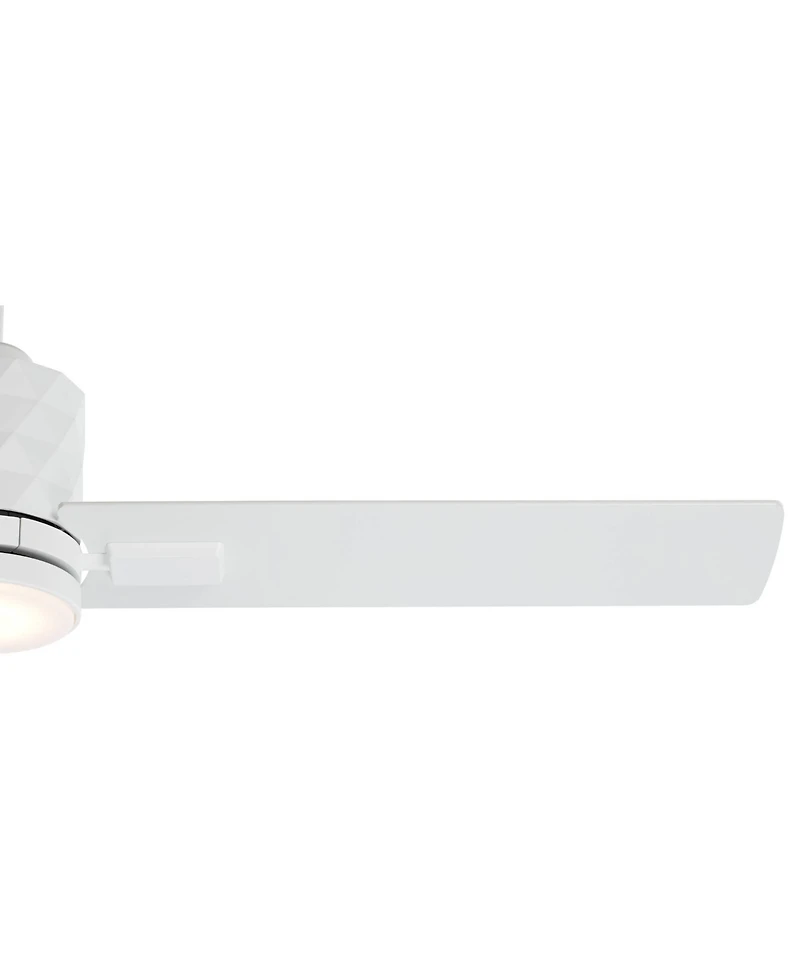 Casa Vieja 54 inch Lex Matte Led Ceiling Fan with Remote