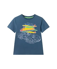 Andy & Evan Boys and Navy Surfing Graphic Tee