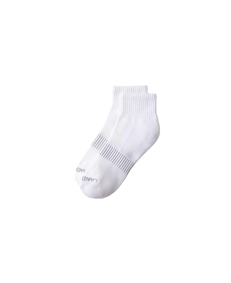 Lands' End Men's Men s 3-Pack Half Cushion Sport Quarter Socks