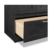 Starlight Canyon Home Raven Oak Storage Armoire With Contemporary Style And Spacious Design