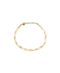 Bearfruit Jewelry 18k Gold Plating over Sterling Silver Cass Chain Bracelet Trendy Minimalist Unique