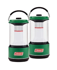 Coleman 1000 Lumens Led Outdoor Camping Light Lantern with BatteryGuard (2 Pack)