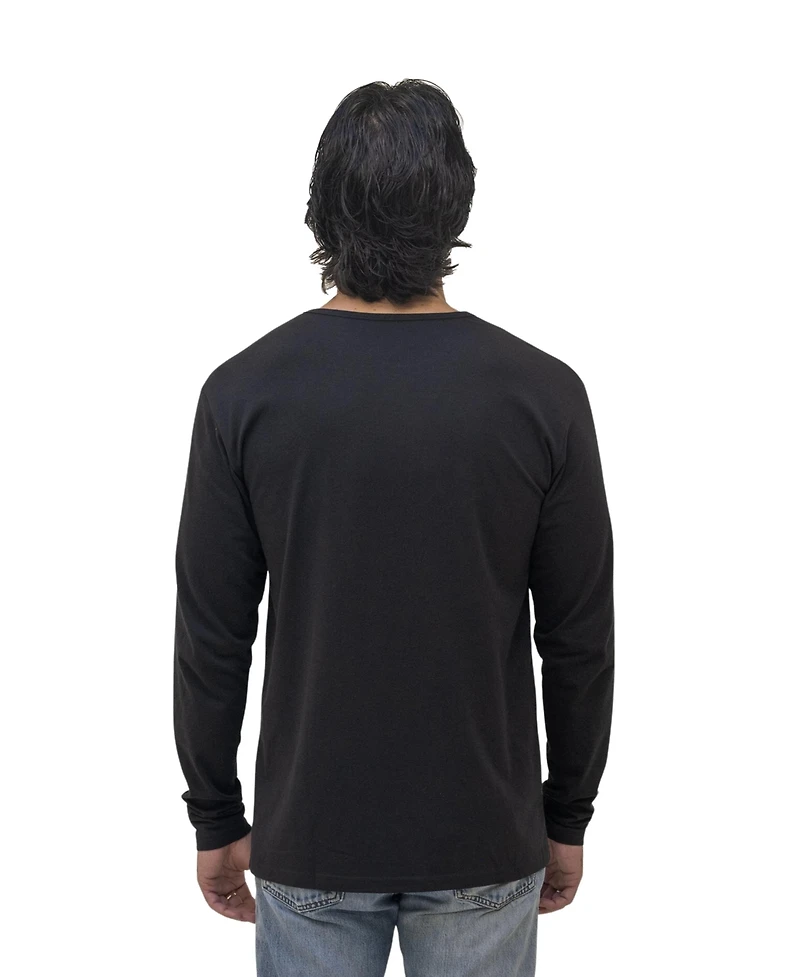 Epic Fits Men's Long Sleeve Henley, 6-Pack