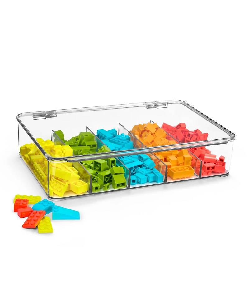 Sorbus Stackable Storage Case with Hinged Lid