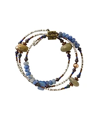 Uncommon Goods Tumbled Ocean Spiral Bracelet