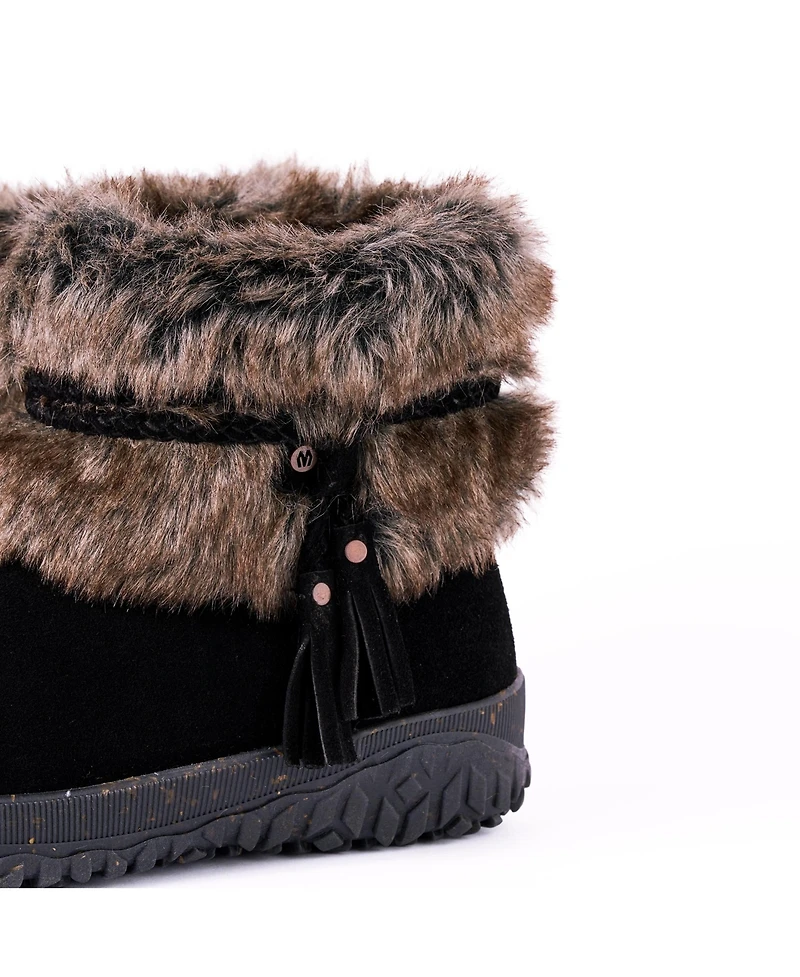 Minnetonka Women's Everett 2 Suede Faux Fur Winter Boots
