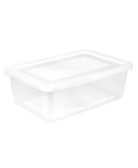 Sterilite 12 Quart Storage Box, Stackable Plastic Container, Home Organizer