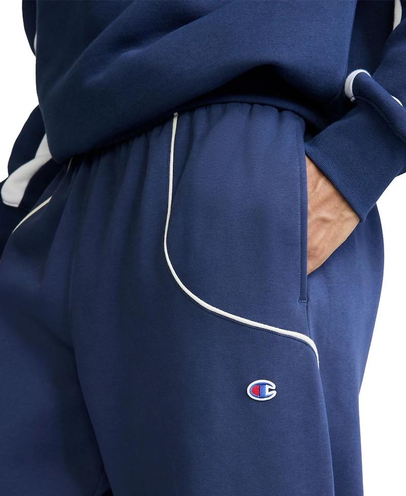 Champion Men's Piped Open Bottom Relaxed-Fit Pants