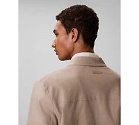 Calvin Klein Men's Linen Lyocell Blend Shirt Jacket