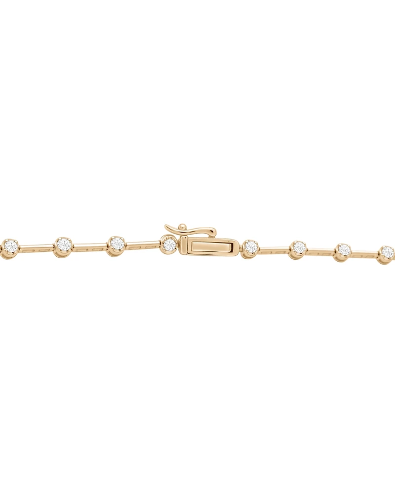 Macy's Lab-Grown Diamond Necklace (7 ct. t.w.) in 14k Yellow Gold