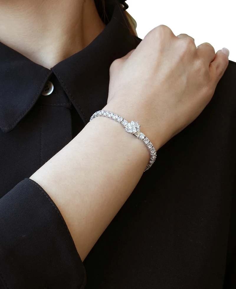 Macy's Lab-Grown Diamond Bracelet (9 ct. t.w.) in 14k White Gold