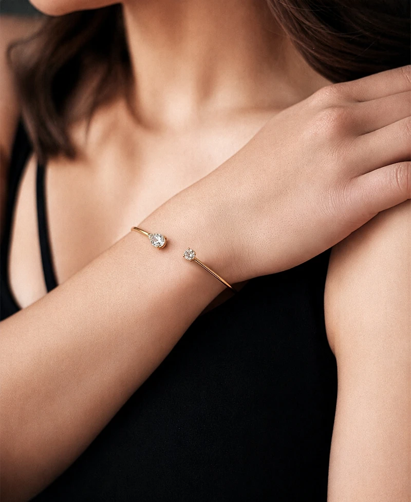 Macy's Lab-Grown Diamond Bangle (3 ct. t.w.) in 14k Yellow Gold