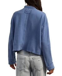 Free People Women's Celeste Quarter-Zip Pull-On Sweatshirt