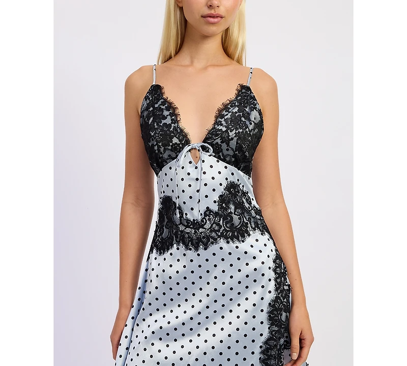 En Saison Women's Hazel V-Neck Sleeveless Maxi Dress