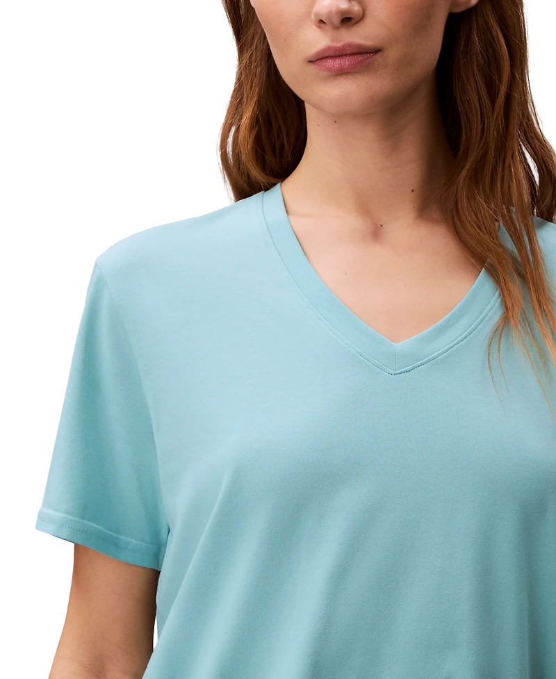 Calvin Klein Performance Women's Classic-Fit V-Neck T-Shirt